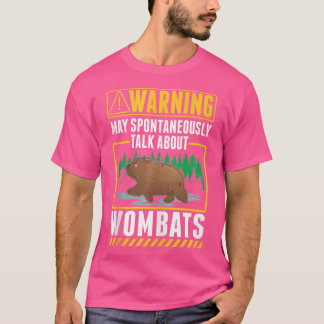 T-shirt Avertissement Wombat Lover