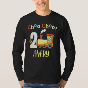 T-shirt Avery Choo Choo Deux Train 2e Anniversaire Turin 2