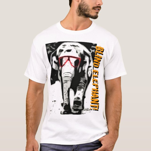 T-shirt aveugle d'éléphant (Devant)
