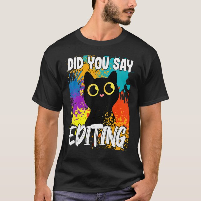T-shirt Avez-vous dit Édition Black Cat (Devant)