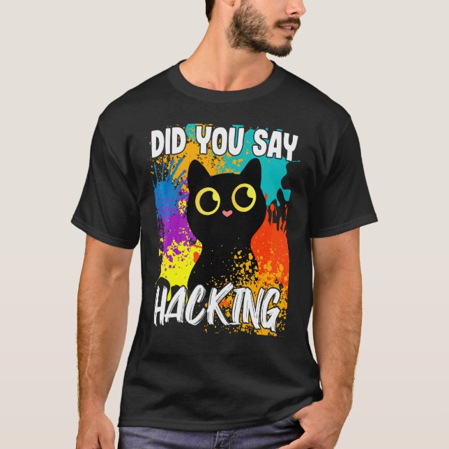 T-shirt Avez-vous dit pirater Black Cat (Devant)