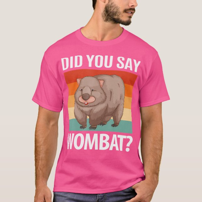 T-shirt Avez-vous dit wombat (Devant)