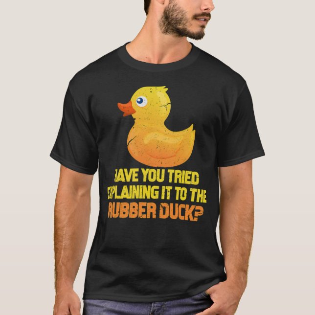 T-shirt Avez-Vous Essayé D'Expliquer L'Ordinateur noir lab (Devant)