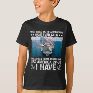 T-shirt Avez-vous vu le coucher du soleil à bord de l'uss