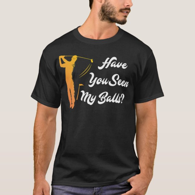 T-shirt Avez-vous vu mes balles Golf Golfeur asiatique spo (Devant)