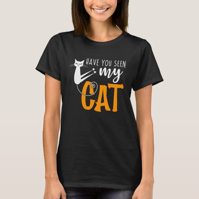 T-shirt Avez-vous vu mon chat (Devant)
