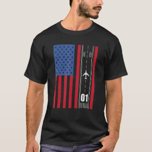 T-shirt Aviateur Patriotique Aviati avion pilote américain