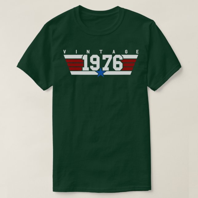 T-shirt Aviateur Vintage 1976 (Design devant)