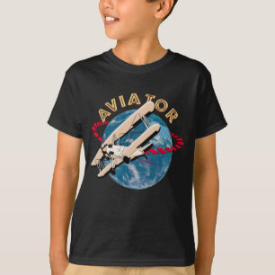 T-shirt Aviateur voyageant dans le monde