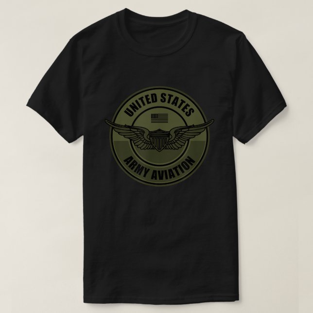 T-shirt Aviation de l'Armée - Ailes de l'Aviateur de l'Arm (Design devant)