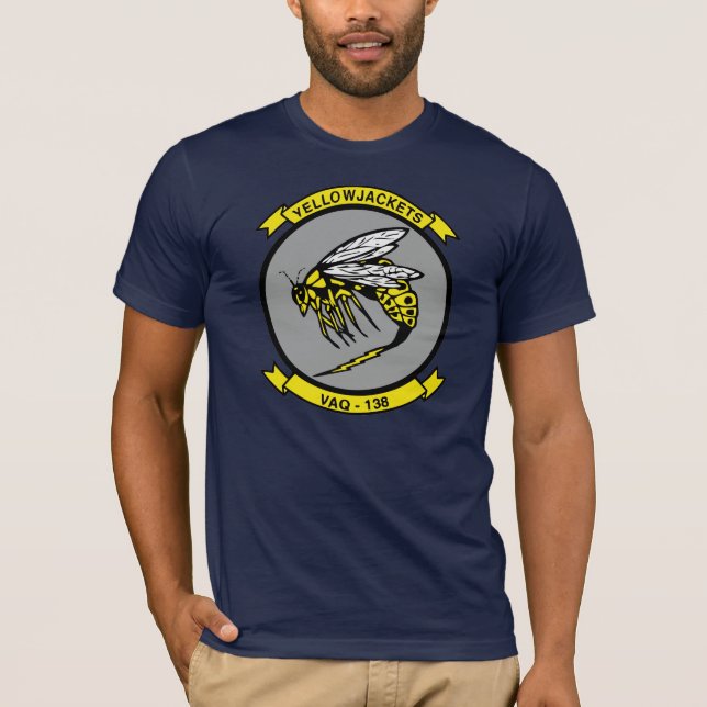 T-shirt Aviation de marine de guêpes de VAQ 138 (Devant)