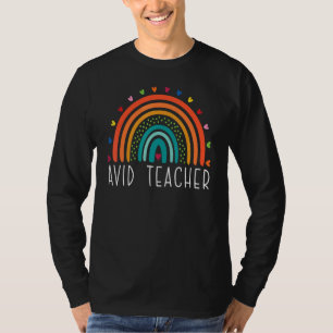 T-shirt AVID Enseignant Boho Arc-En-Ciel Retour À L'Appréc