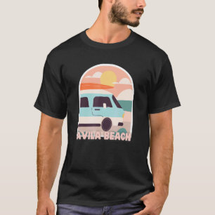 T-shirt Avila Beach Retro Pastel Colors Sun & Surfing Van