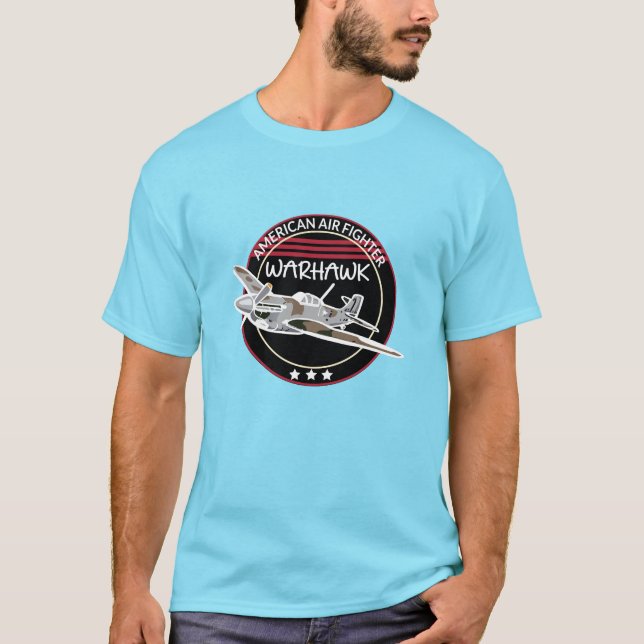 T-shirt Avion 2ème guerre mondiale P-40 Warhawk (Devant)