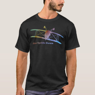 T-shirt Avion à l'envers de cascade de mouches