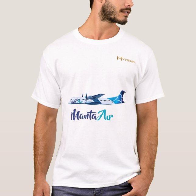 T-shirt Avion ATR72 de Manta Air   (Devant)