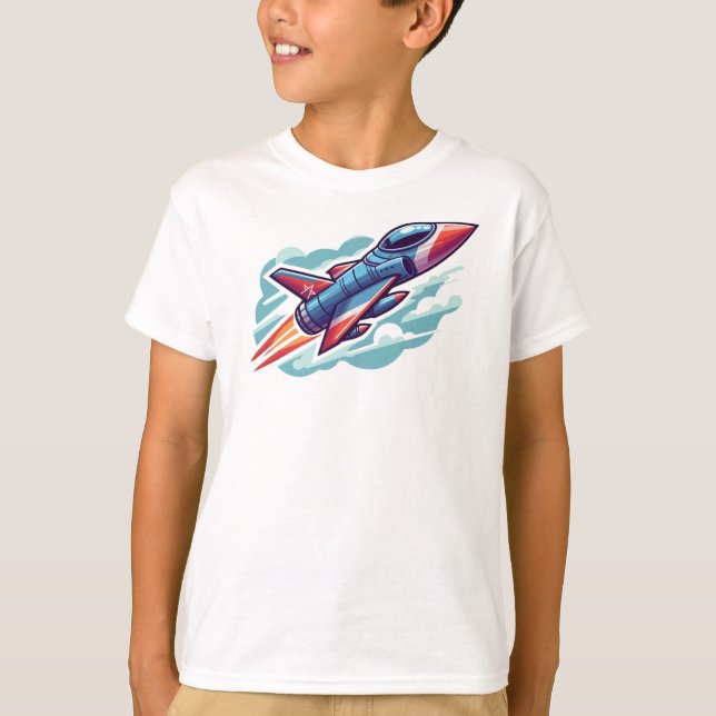 T-shirt avion/avion de chasse (Devant)