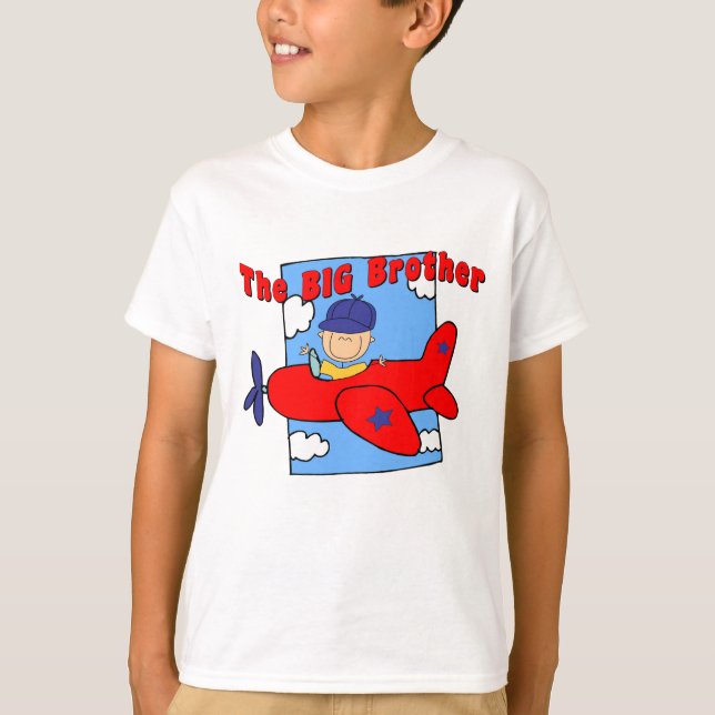 T-shirt Avion Big Brother Pilote (Devant)