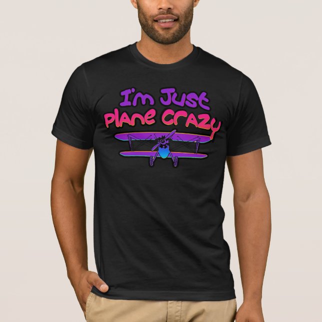 T-shirt Avion biplan drôle (Devant)