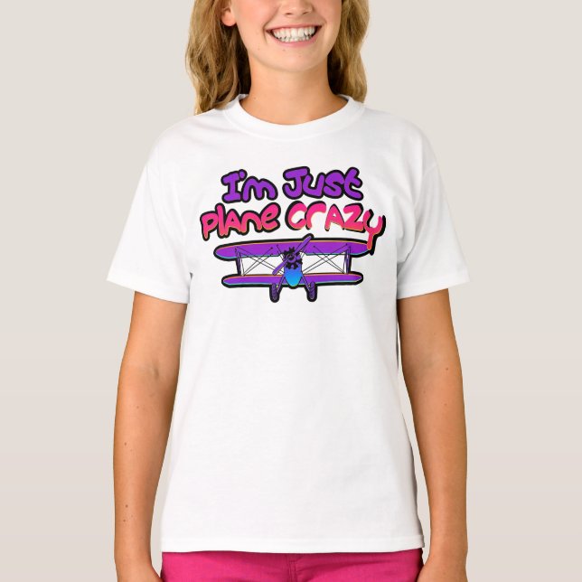 T-shirt Avion biplan drôle (Devant)