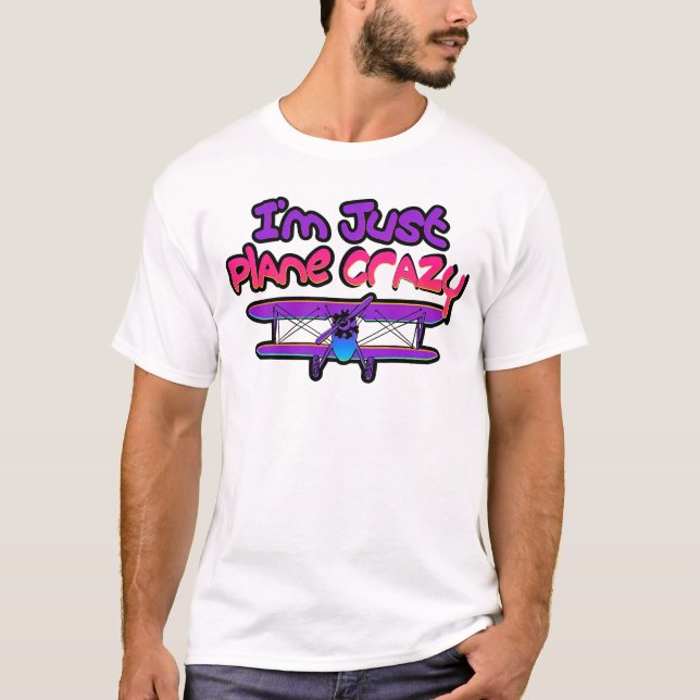T-shirt Avion biplan drôle (Devant)