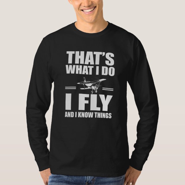 T-shirt Avion Biplane Dit Avion Volant (Devant)