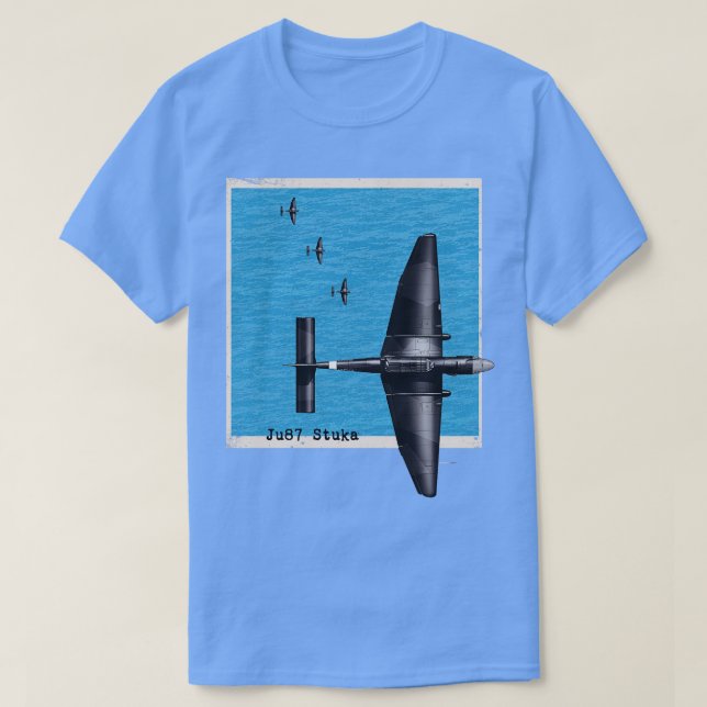 T-shirt Avion bombardier Ju87 Stuka 2ÈME GUERRE MONDIALE a (Design devant)