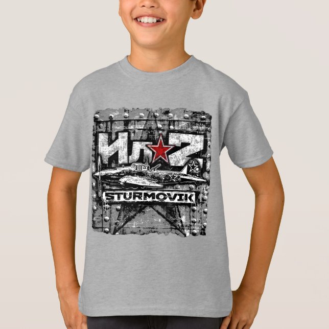 T-shirt Avion d'attaque terrestre soviétique Il-2 (Devant)