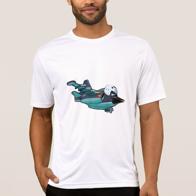 T-shirt Avion de caricature (Devant)