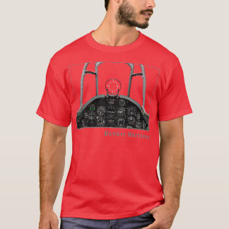 T-shirt Avion de chasse de Cockpit Instruments Hurricane 2