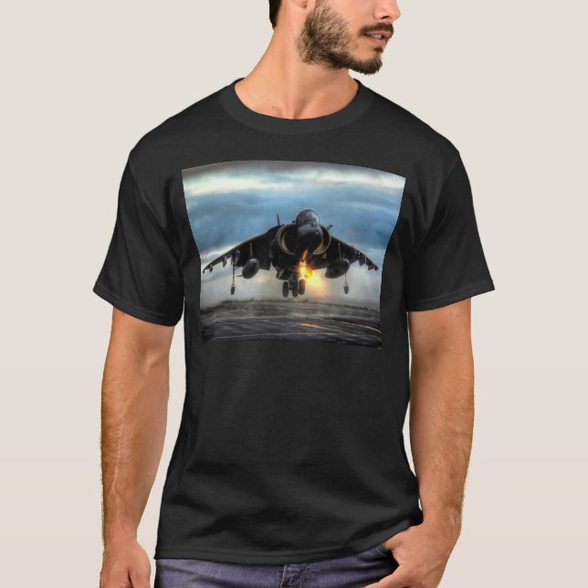 T-shirt Avion de chasse de harrier (Devant)