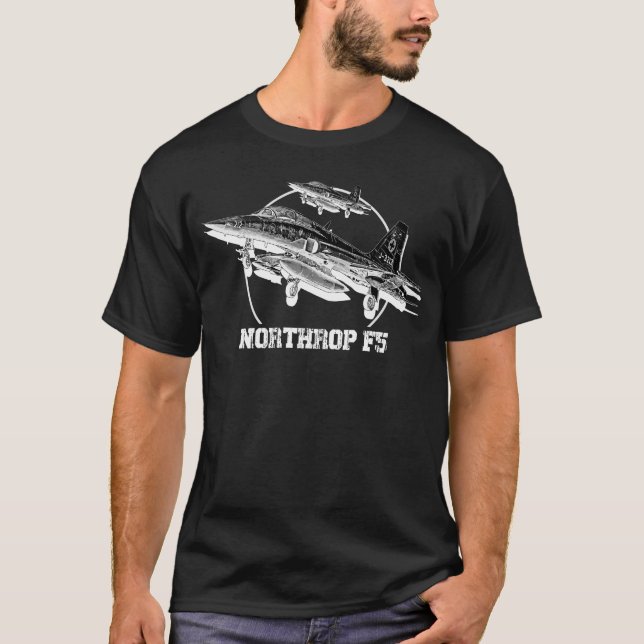 T-shirt Avion de chasse légère F-5 Northrop (Devant)