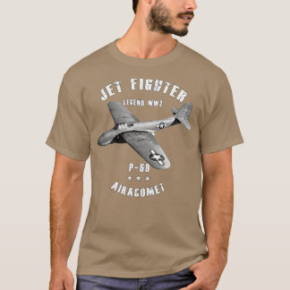 T-shirt Avion de chasse militaire à réaction Bell P59 Aira