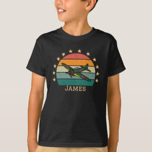 T-shirt Avion de chasse militaire de la Seconde Guerre mon