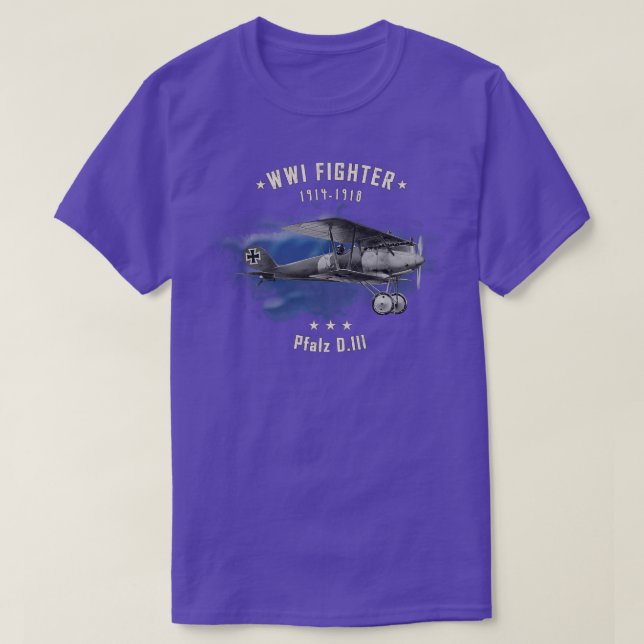 T-shirt Avion de chasse Pfalz WWI 2 (Design devant)