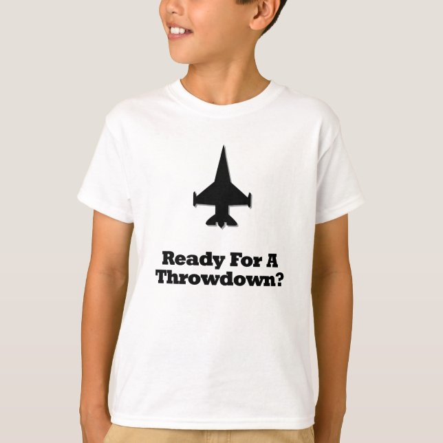 T-shirt Avion De Combat Prêt Pour Un Coup De Feu (Devant)