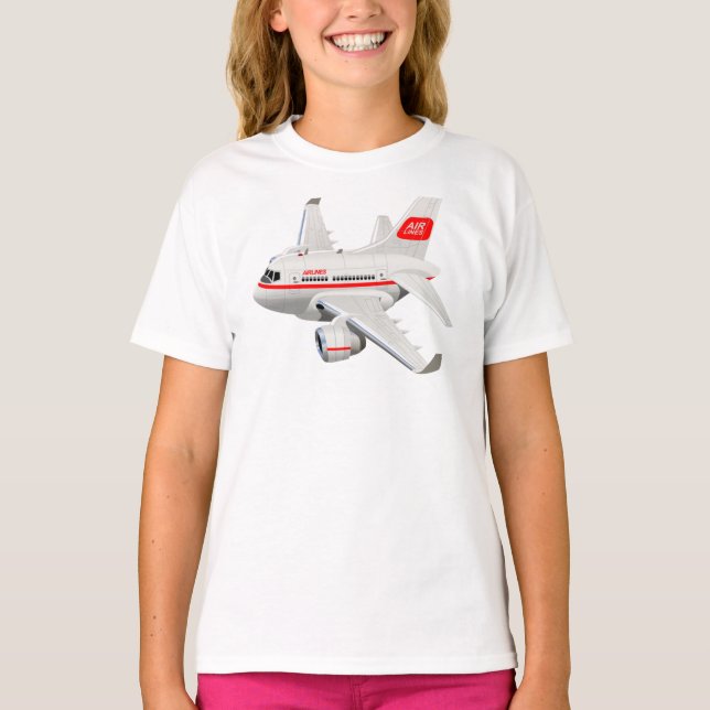 T-shirt Avion de dessin (Devant)