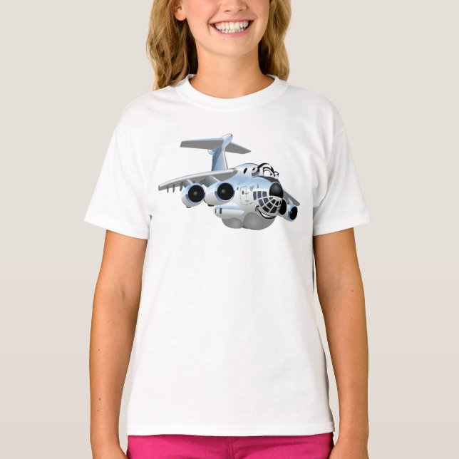 T-shirt Avion de dessin (Devant)
