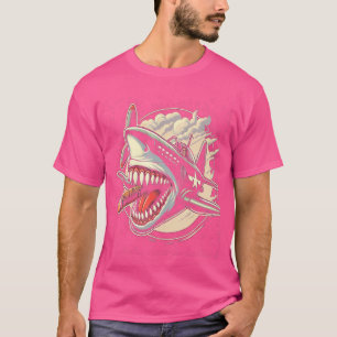 T-shirt Avion de la Seconde Guerre mondiale fumant cigare 
