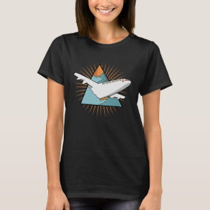T-shirt Avion de l'aviation Pilote Vintage