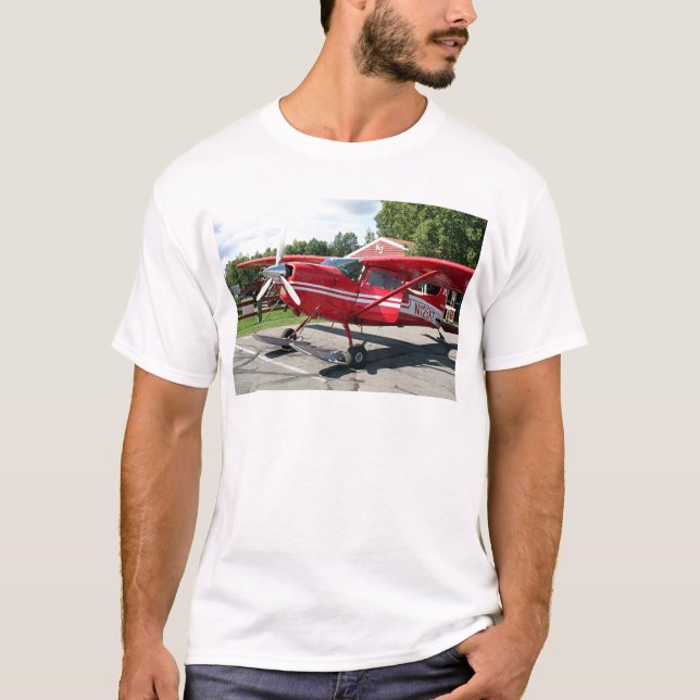 T-shirt Avion de ski, Talkeetna, Alaska, Etats-Unis (Devant)