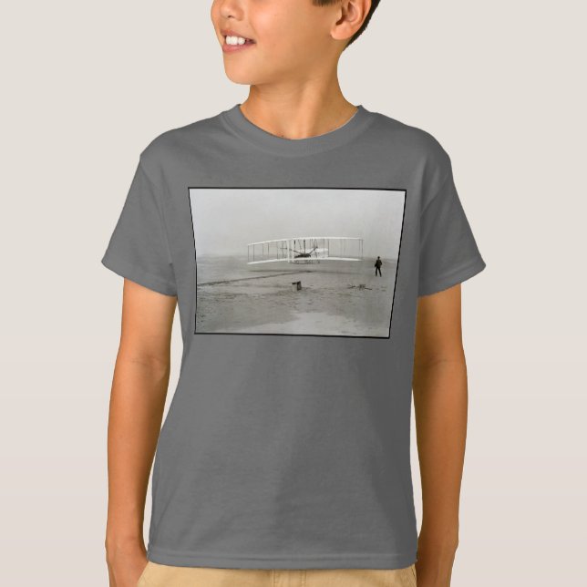 T-shirt Avion des Frères Wright Premier Vol en Avion Aviat (Devant)