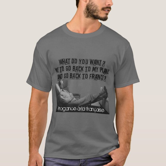 T-shirt AVION drôle (Devant)