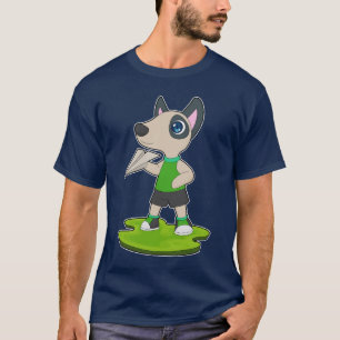 T-shirt Avion en papier Chien
