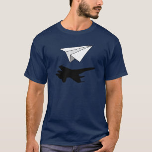 T-shirt Avion en papier d'ingénieur aéronautique