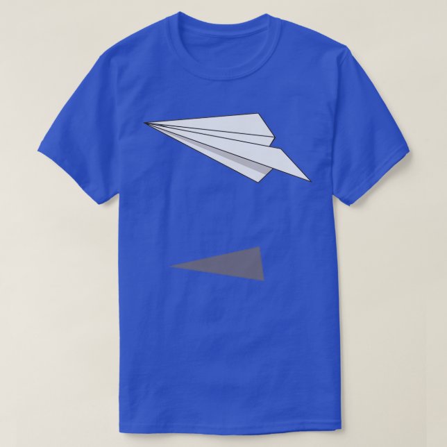 T-shirt avion en papier origami (Design devant)