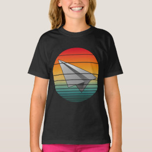 T-shirt Avion en papier vintage