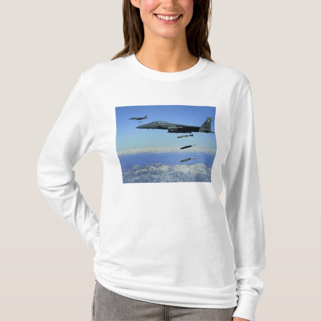 T-shirt Avion F-15E Strike Eagle de l'US Air Force (Devant)