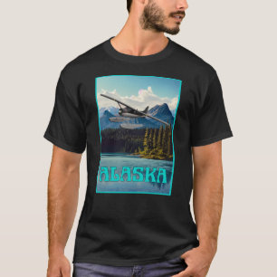 T-shirt Avion flotteur de l'Alaska