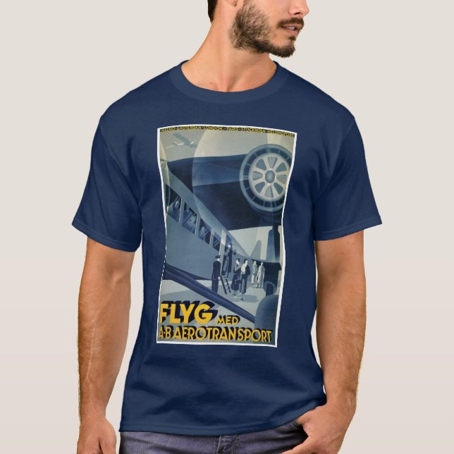 T-shirt Avion Med A-B Aérotransport (Devant)